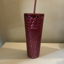 New 2024 Starbucks Maroon Tumbler (24 oz) picture