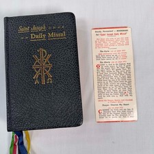 Vintage Saint Joseph Daily Missal Catholic Confraternity Bookmark picture