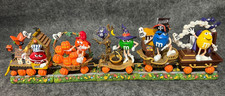 RARE Danbury Mint M&Ms Jack-O-Lantern Express 5-Pc Figurine Halloween M&M Train picture
