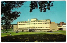 Burbank Hospital Fitchburg Massachusetts MA Classic Cars c1960s Postcard picture