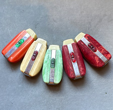 Vintage 1930s Art Deco Catalin Plastic Vest Pocket Purse Flashlight Lot of 5