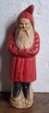 SANTA BANK CAST IRON  9 INCHES  HOME OFFICE COLLECTIBLE picture