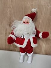 Vtg Harold Gale Red Velvet Santa Clause Doll  14” picture
