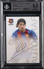 2004-05 PANINI BARCA CAMPEON SPANISH #89 LIONEL MESSI BGS 6.5 picture