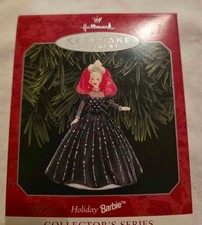 Hallmark Keepsake Holiday Barbie Christmas Ornament Dated 1998 picture