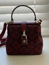 Kate Spade Remedy Spade Flower Small Top Handle Bag Red NWT picture