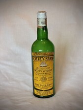 Vintage Cutty Sark Empty Bottle 1960s-1970s Scotch Whisky Italian Tax Strip 3/4L picture