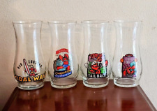Red Lobster Vintage Hurricane Glasses, 18 oz. Colorful, Whimsical Painted Design picture