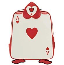 NWT Loungefly Exclusive Alice in Wonderland Ace of Hearts Cosplay Mini Backpack picture