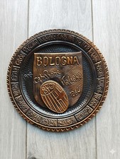 Rare Commemorative Copper Plate: Bologna Champion of Italy 1964 picture