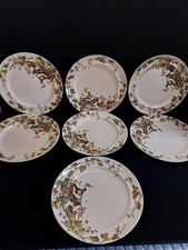 Set of 7 Ivy Bower Plates George Jones and Sons Staffordshire Made Sept.29 1881 picture