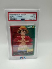 Monkey D. Luffy Errata #003 OP01 Romance Dawn PSA 10 2022 One Piece Card picture