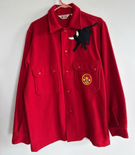 Vintage Boy Scouts of America (BSA) official red wool 