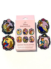 Disney Princess Duo Floral Portrait Hot Topic Mystery pin. New/box. You Choose. picture