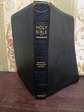 1945 SCOFIELD HOLY BIBLE KJV REFERENCE EDITION CONCORDANCE, LEATHER OXFORD picture