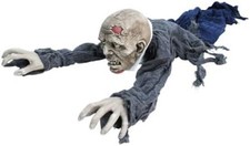 4.6 FT ANIMATED CRAWLING ZOMBIE ANIMATRONIC HALLOWEEN DECORATION 2026 picture