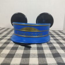 Mickey Mouse Ears Train Conductor Hat Hard Shell Costume picture