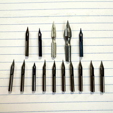 Vintage Dip Pen Nibs Lot Hunt No 102 Crow Quill Mapping Drawing Calligraphy picture