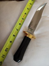 Cold Steel Laredo  Bowie Black Wood Handle Vg-1 San Mai Fixed Blade With Sheath picture