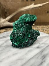 Shimmering Green Fibrous Malachite Crystal Cluster picture