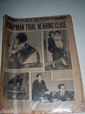 Daily News  April 1st 1925 Chapman Trial picture