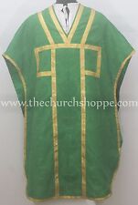 NEW Green Chasuble.St. Philip Neri Style vestment Stole & mass set 5 pc,Vestment picture