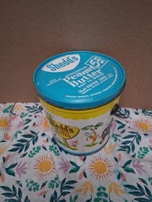 VTG Shedd's Peanut Butter 5 LBS Tin Pail Can w/ Graphic Animals & Elves picture