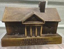Vtg Roosevelts Little White House Metal Souvenir  - His Retreat For Polio Help picture