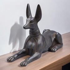 Rare Ancient Egyptian Antiquities Unique Statue God Anubis Pharaonic Egyptian BC picture