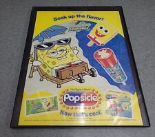 Spongebob Squarepants Popsicle Soak Up Flavor Print Ad 2003 Framed 8.5x11  picture