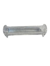 Vintage Ribbed Glass Condiment Holder, Clear Mid Century Kitchen Organizer picture