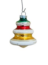 Vintage Shiny Brite Tree Shaped UFO Mercury Glass Ornament picture