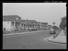 Photo:Detroit Michigan 1942 Hallereck Street Houses Neighborhood Scene picture