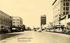 Tuscaloosa AL Postcard Greensboro Avenue Looking North Vintage Cars Vtg 1949 picture