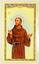 Saint St. Francis Laminated Holy Card with St. Francis of Assisi Peace Prayer picture