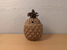 VTG Mark Thomas Outrigger Tiki Mug Pineapple Monterey Cannery Row Ceramic Lid picture