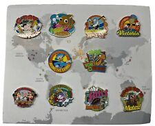 Adventures By Disney AUSTRALIA 10 Pin Set With World Map Complete Set RARE HTF picture