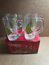 Tankards 13oz Christmas By Carlton Set Of 4 Original Box picture