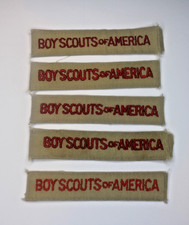 Uniform Program Strip Tan Lot Of 5 Boy Scouts of America BSA Patch picture