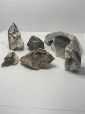 Crystal Lot Pink Amethyst, Sphalerite, Quartz Cave, Blacknite Quartz picture