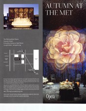 Metrolitan Opera 2022 Ad Flyer Broadway New York City Tosca Idomeneo Rigoletto picture