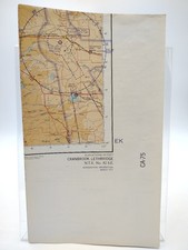 Vintage Canada Aeronautical Chart Map Cranbrook Lethbridge NTS 82 S.E. 1971 picture