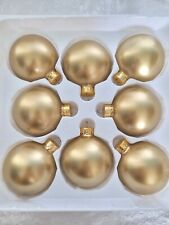 Celebrate It Sparkling Creations Gold Glass Christmas Ornaments Set of 8 picture