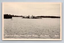 Ely MN-Minnesota RPPC Birch Lake At Camp Rivard, Antique, Vintage Postcard picture
