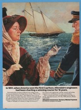 1987 America's Cup Sailing Yacht Race Allendale Insurance Johnston RI ad picture