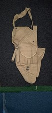 Tan Canvas Military Tommy Gun Case w/ Strap & Pockets, Militaria Theme picture