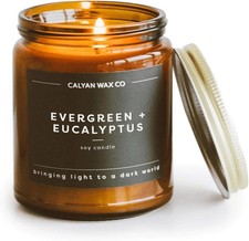 Calyan Wax Co. Soy Candle, Evergreen + 1 EA, / Eucalyptus  picture