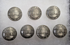 Lot of 7 Vintage Chicago Fire Department Buttons picture