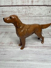 Vintage Sugar Beswick England Hand Painted Porcelain Figurine Irish Setter Dog picture