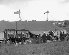 Buffalo Bill's Wild West Cookhouse Tent & Steam Wagon Circus 8X10 Photo 1913 picture